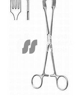 Czerny utrine tenaculum forceps