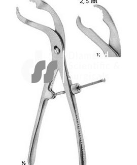 Self centring forceps