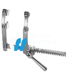 Sternal Retractor 4 movable blades 17 x 22 mm spreading 160 mm